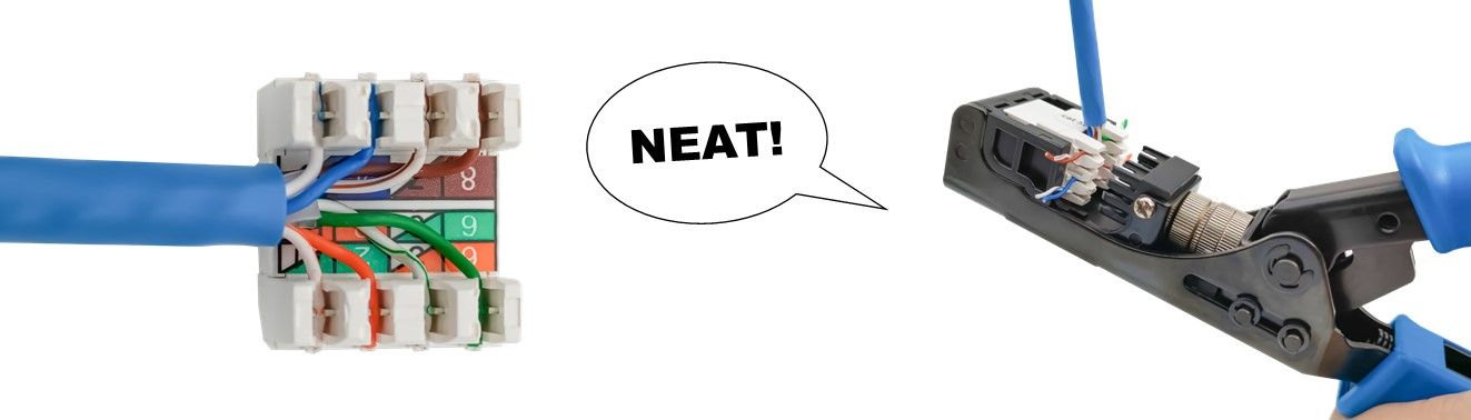 كيف يعمل مع Punch Down 90 Degree Keystone Jack؟